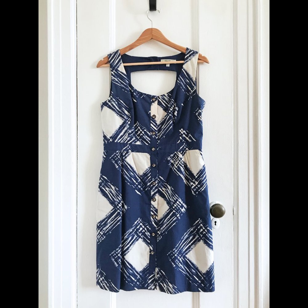 Beth Bowley Brushstroke Cotton Sheath Dress